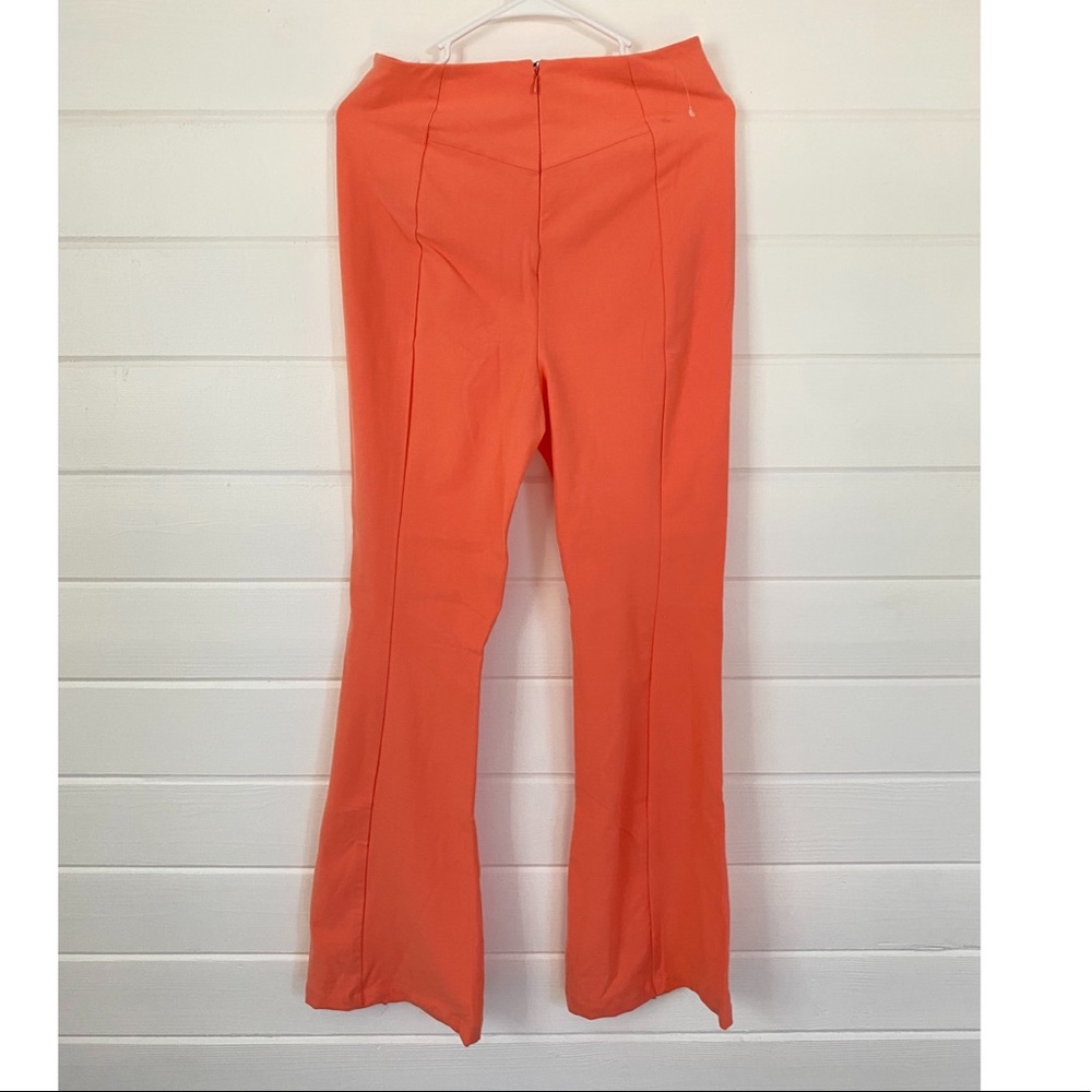 Free people coral real deal flare slit pants - Picture 5 of 9